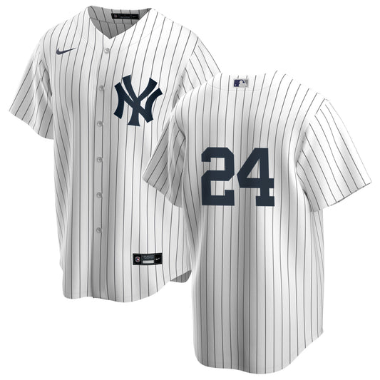 Men's Nike Robinson Cano #24 White New York Yankees Home Official Replica Player Jersey Official Team Jersey Sports Fan Apparel Official NFL Team Jersey Football Fan Apparel