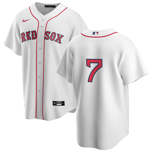 Men's Nike Boston Red Sox Trot Nixon #7 Home Official Replica Player Jersey Official Team Jersey Sports Fan Apparel Official NFL Team Jersey Football Fan Apparel