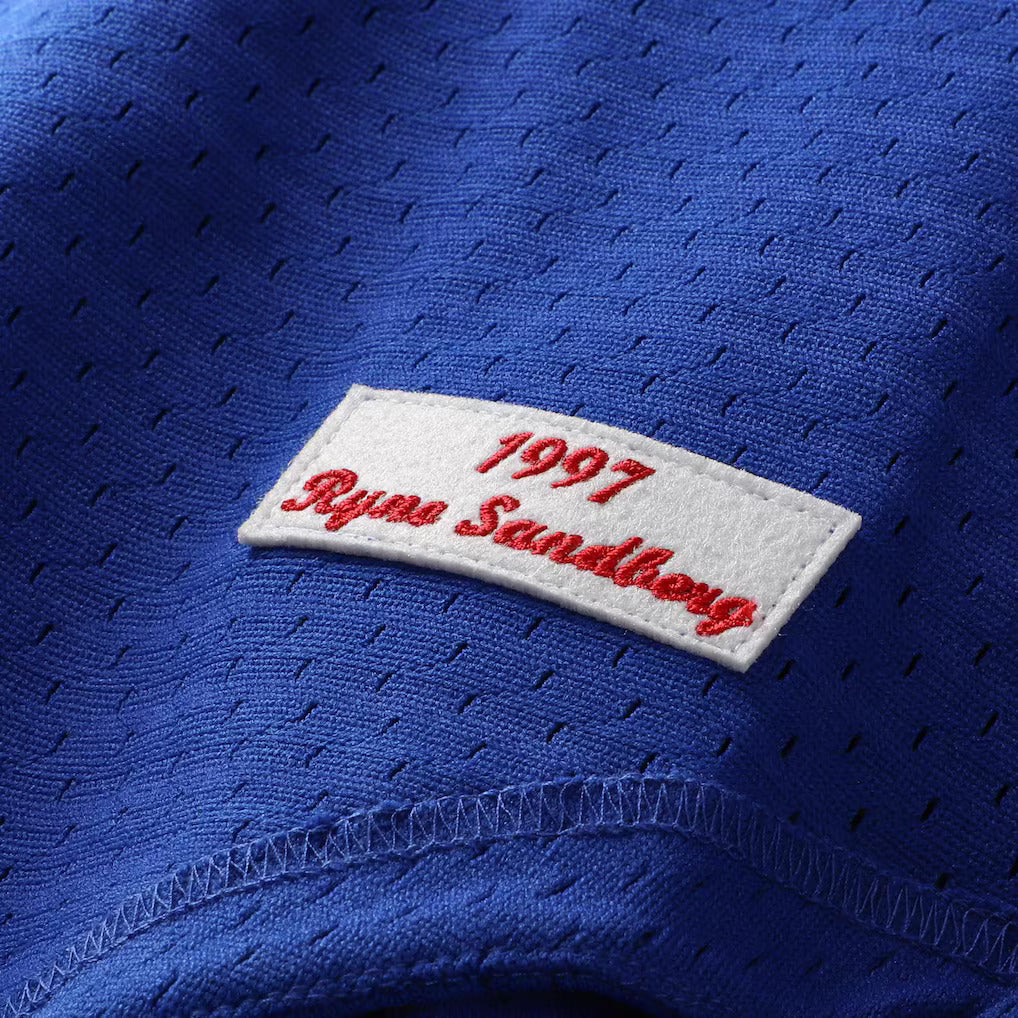 Mitchell & Ness Ryne Sandberg Chicago Cubs 1997 Authentic BP Button Down Jersey Official Team Jersey Sports Fan Apparel Official NFL Team Jersey Football Fan Apparel