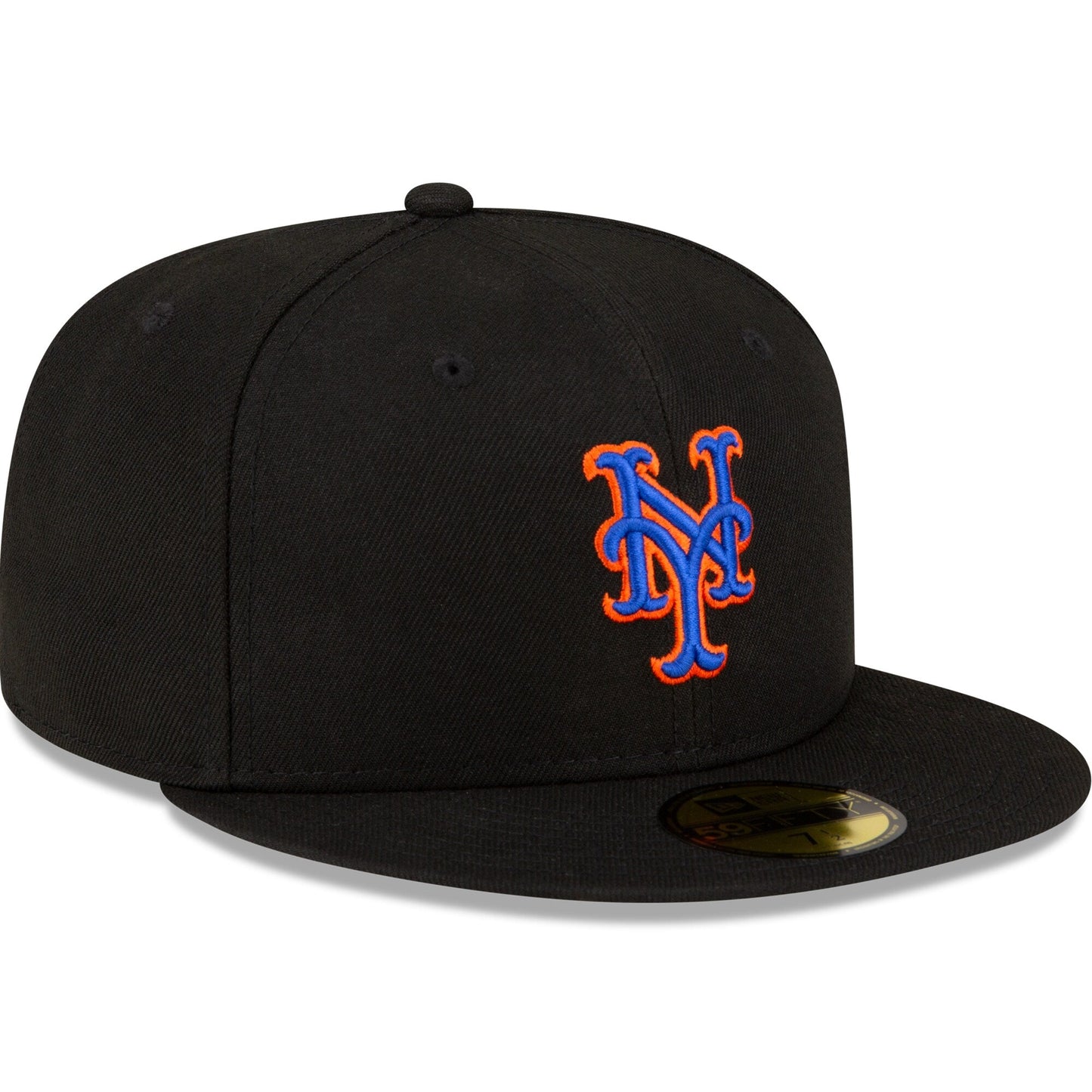 Men's New York Mets New Era Black Alternate Authentic Collection On Field 59FIFTY Fitted Hat Official Team Hat Sports Fan Cap Official NFL Team Hat Football Fan Cap