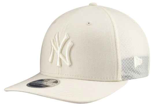 Men's New York Yankees New Era Light Beige Color Pack 9SEVENTY Trucker Adjustable Hat Official Team Hat Sports Fan Cap Official NFL Team Hat Football Fan Cap