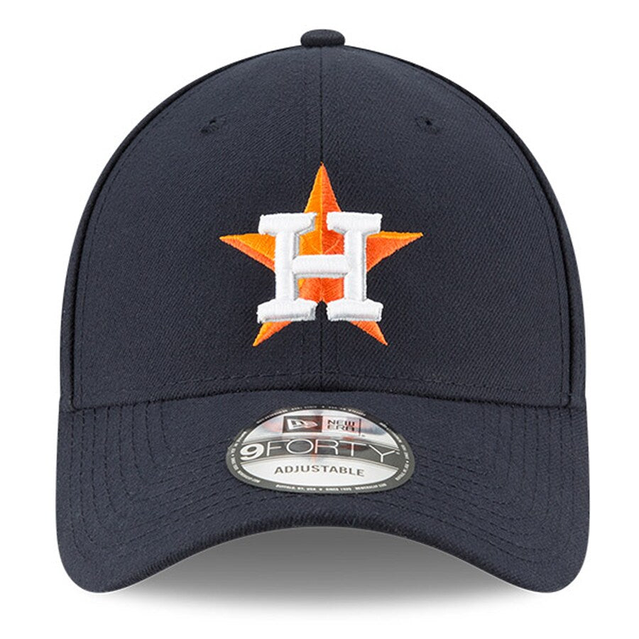Houston Astros Men's New Era Navy Home The League Alternate 9FORTY Adjustable Hat Official Team Hat Sports Fan Cap Official NFL Team Hat Football Fan Cap