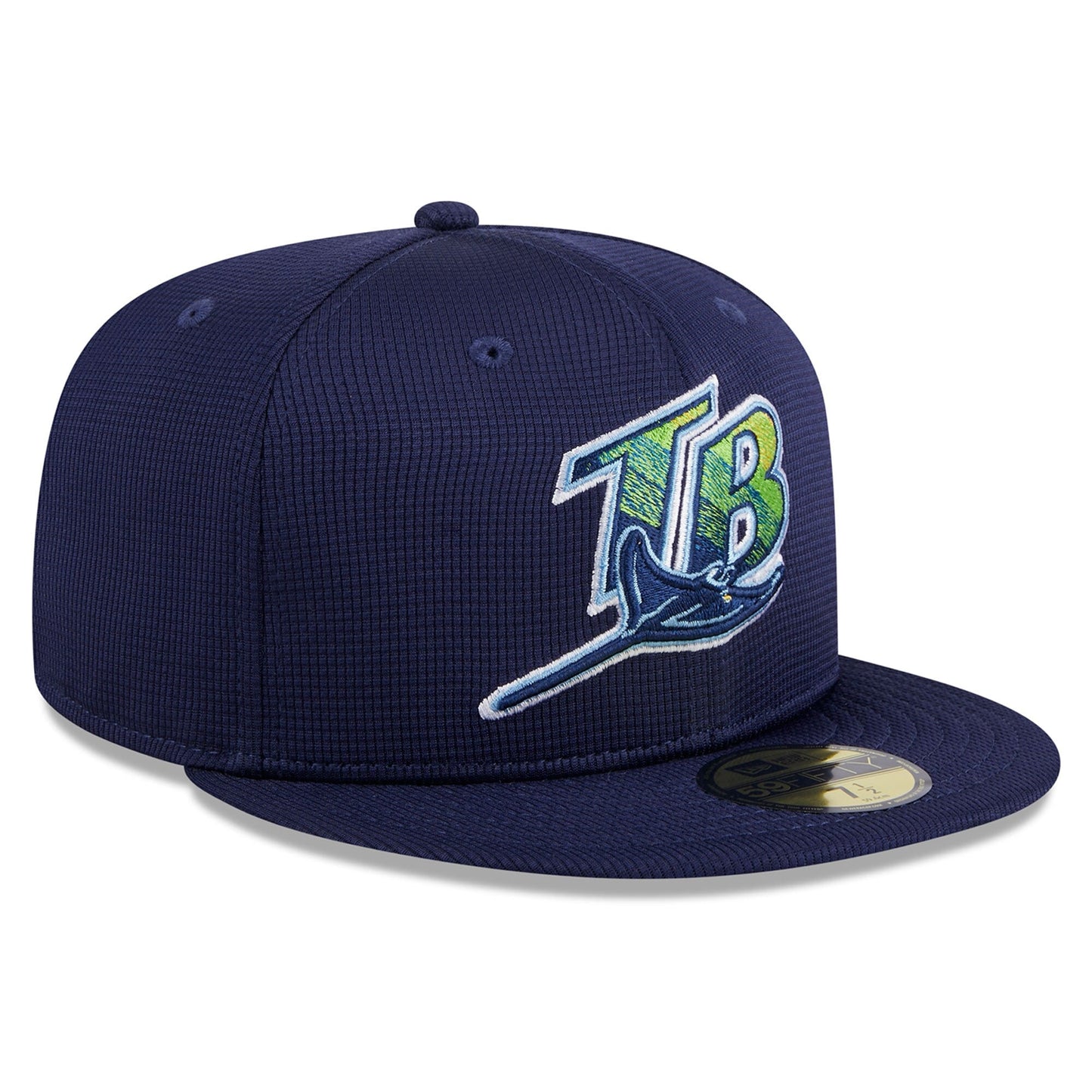Men's Tampa Bay Rays Navy 2024 Batting Practice 59FIFTY Fitted Hat Official Team Hat Sports Fan Cap Official NFL Team Hat Football Fan Cap