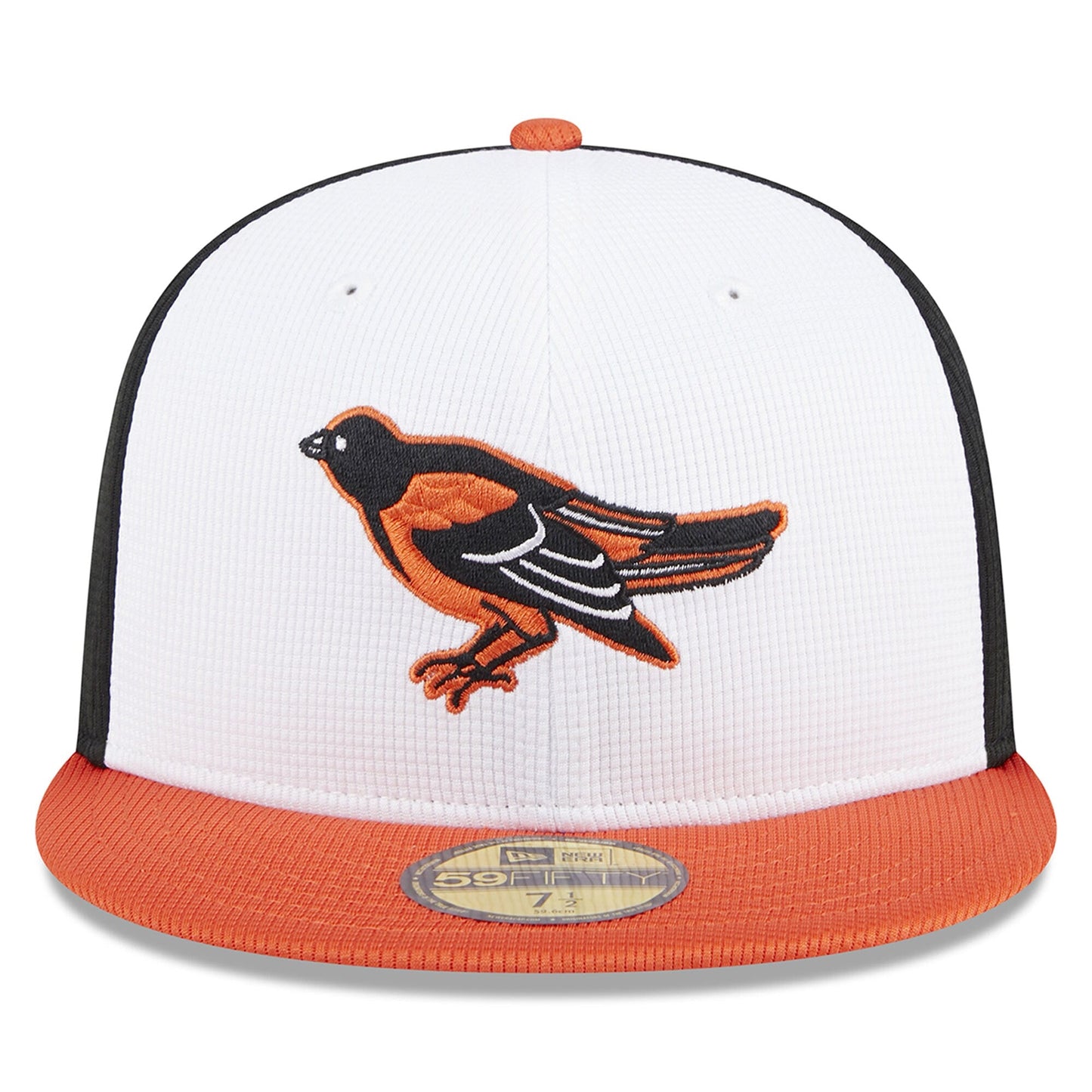 Baltimore Orioles New Era White 2025 Batting Practice 59FIFTY Fitted Hat Official Team Hat Sports Fan Cap Official NFL Team Hat Football Fan Cap