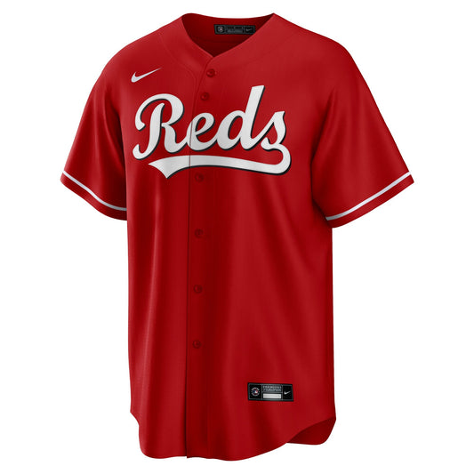 Men's Cincinnati Reds Nike Replica Alternate Scarlet Jersey Official Team Jersey Sports Fan Apparel Official NFL Team Jersey Football Fan Apparel