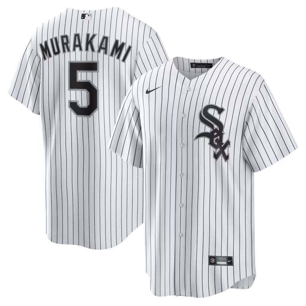 Men's Chicago White Sox Munetaka Murakami Nike White Home Replica Jersey Official Team Jersey Sports Fan Apparel Official NFL Team Jersey Football Fan Apparel