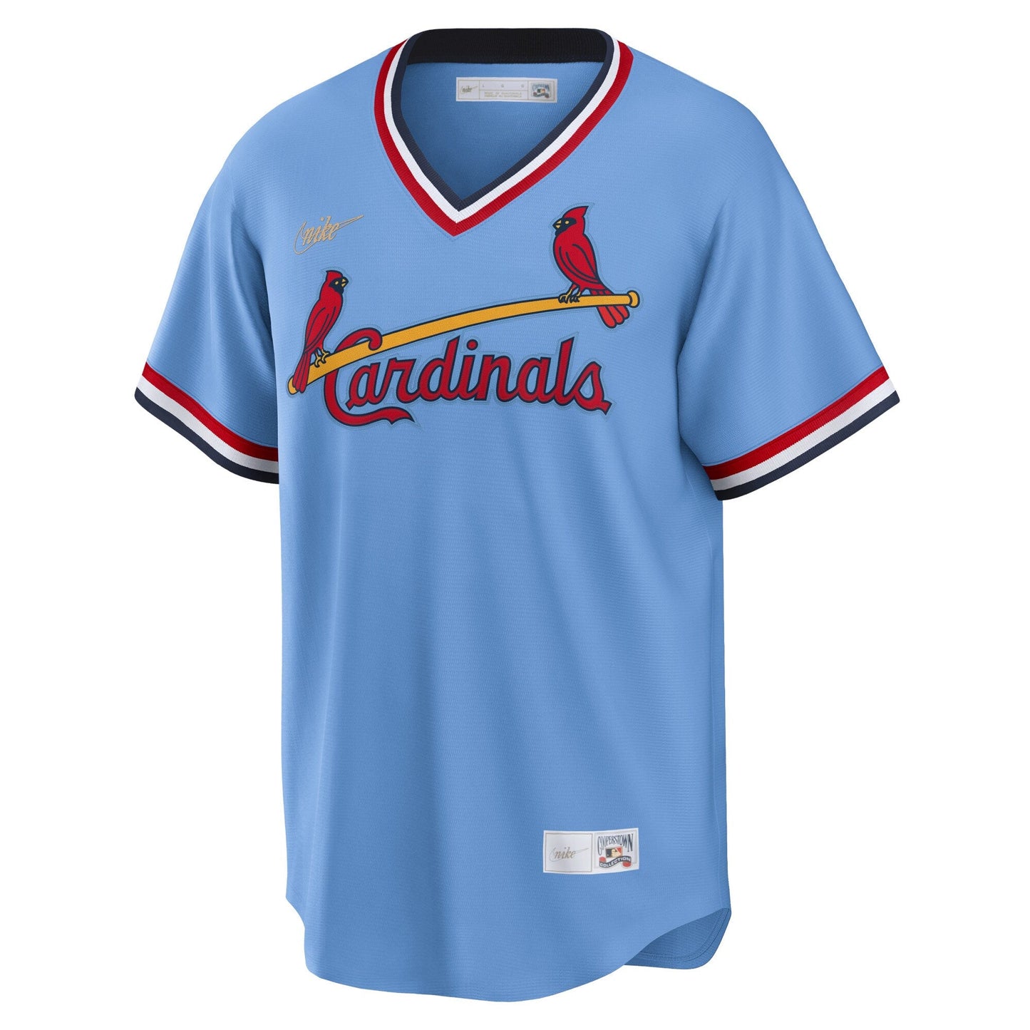 Ozzie Smith St. Louis Cardinals Nike Road Cooperstown Collection Player Jersey - Light Blue Official Team Jersey Sports Fan Apparel Official NFL Team Jersey Football Fan Apparel