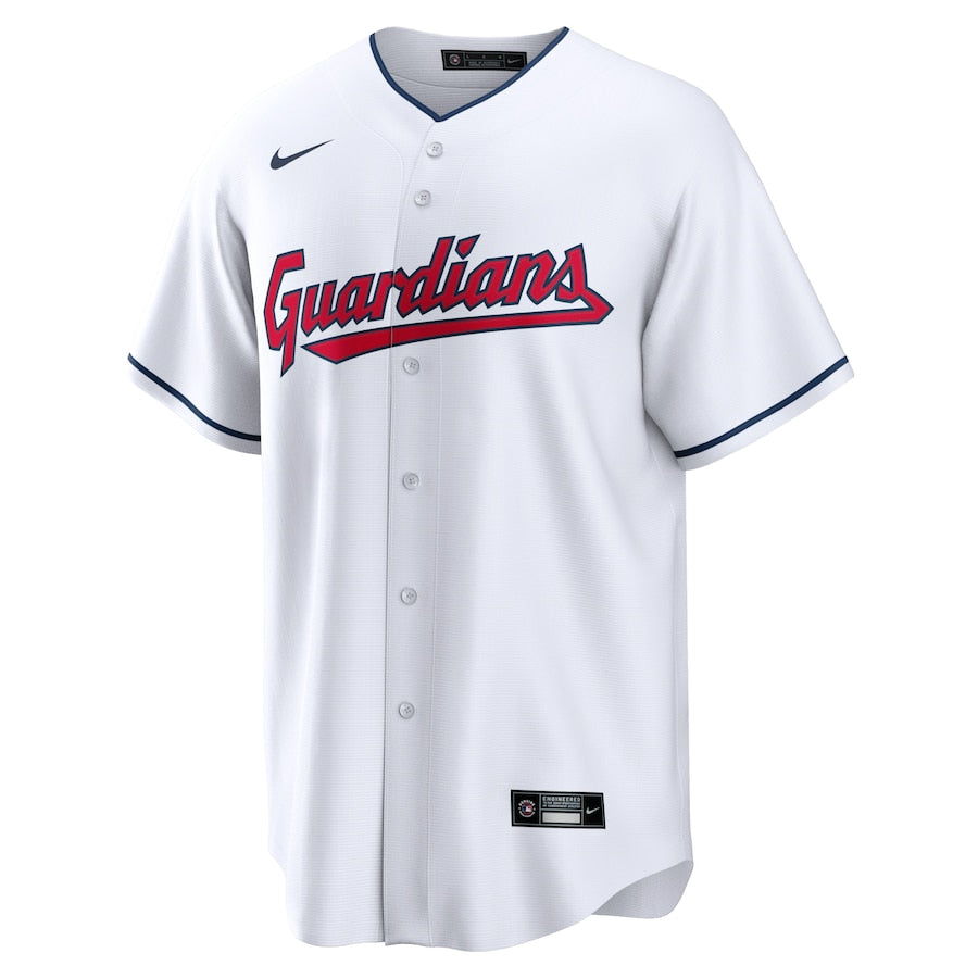 Men's Nike Cleveland Guardians White Home Replica Jersey Official Team Jersey Sports Fan Apparel Official NFL Team Jersey Football Fan Apparel