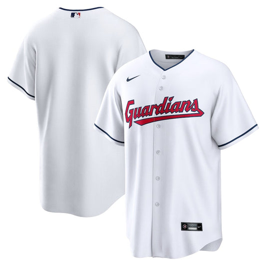 Men's Nike Cleveland Guardians White Home Replica Jersey Official Team Jersey Sports Fan Apparel Official NFL Team Jersey Football Fan Apparel