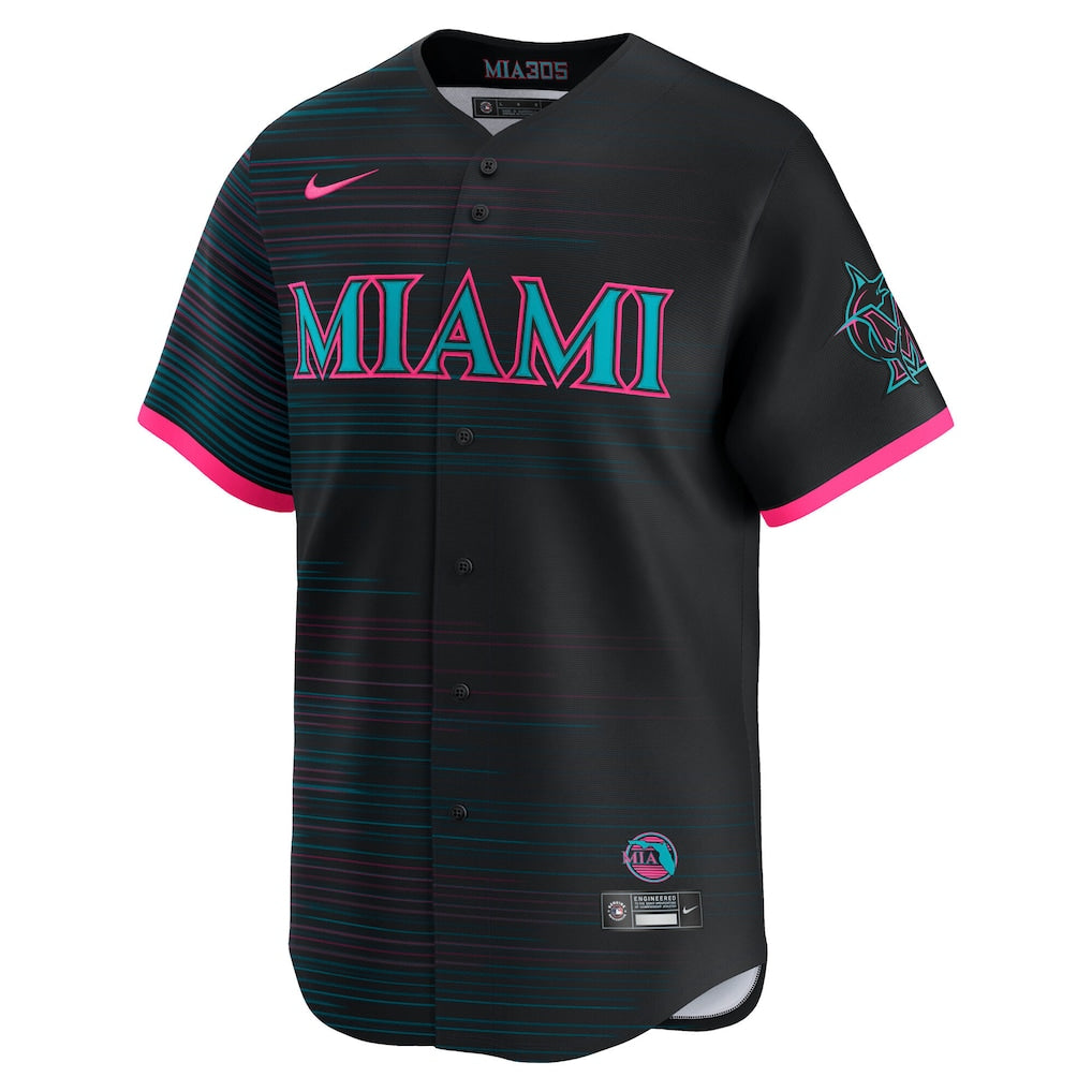 Miami Marlins MLB City Connect Limited Jersey Nike Official Team Jersey Sports Fan Apparel Official NFL Team Jersey Football Fan Apparel