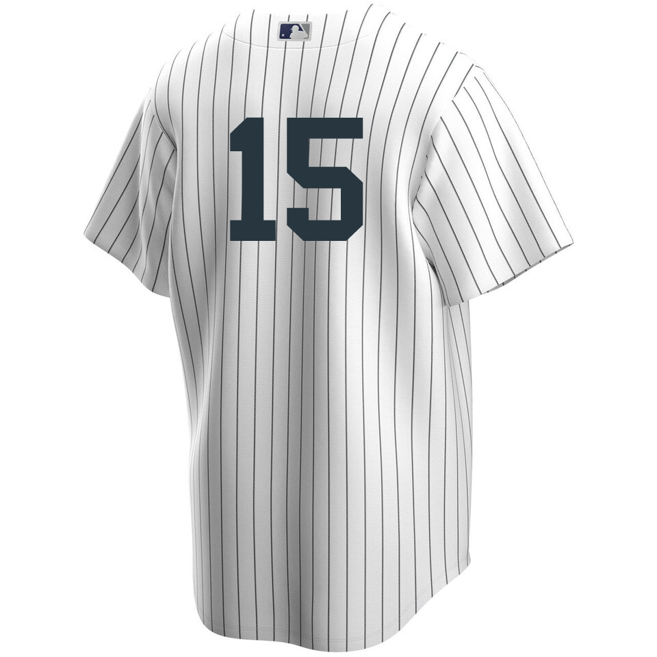 Men's Nike Thurman Munson #15 White New York Yankees Home Official Replica Player Jersey Official Team Jersey Sports Fan Apparel Official NFL Team Jersey Football Fan Apparel