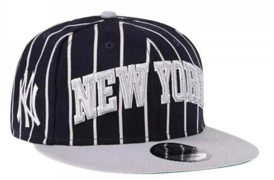New York Yankees Navy/Gray City Arch New Era 9FIFTY Snapback Hat Official Team Hat Sports Fan Cap Official NFL Team Hat Football Fan Cap