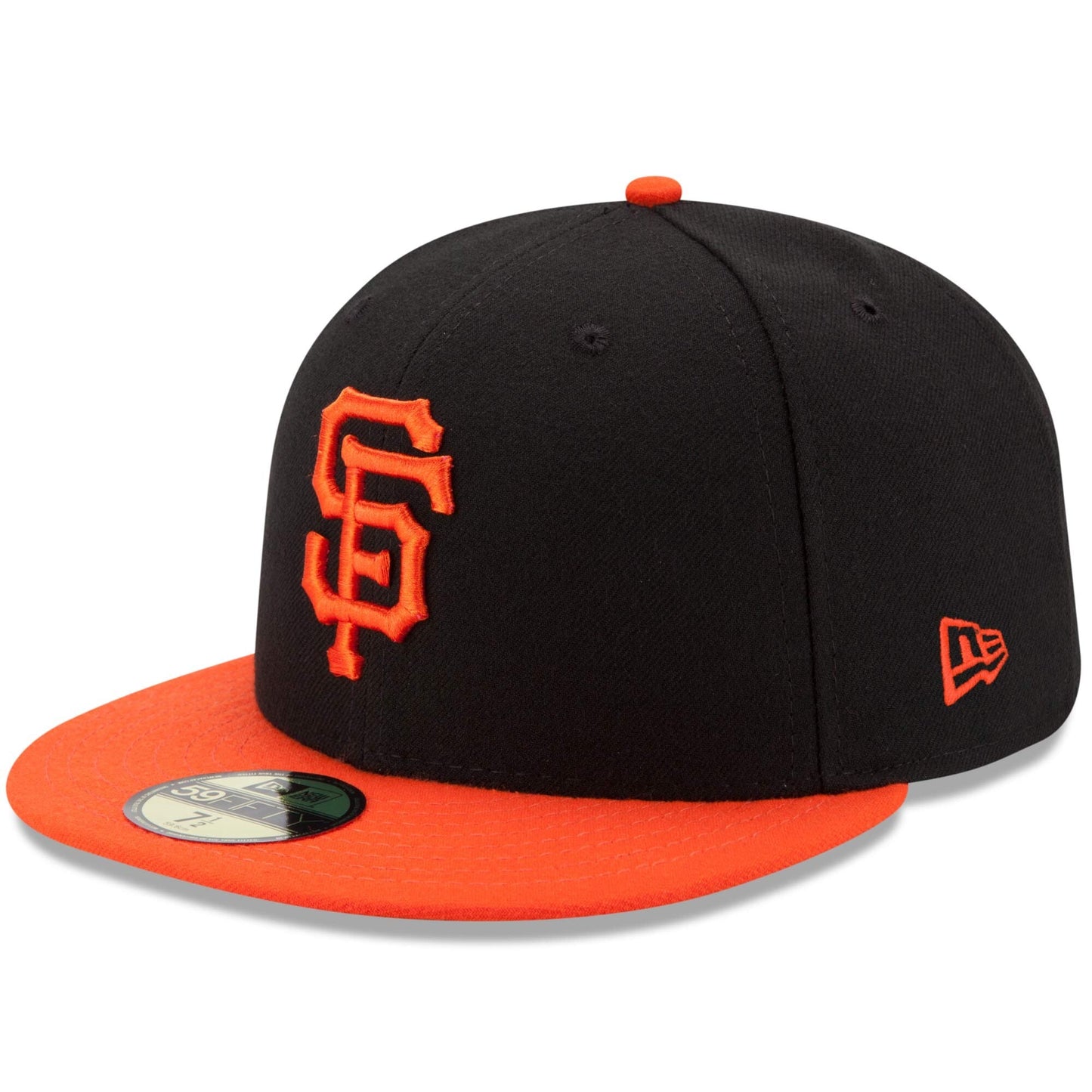 Men's San Francisco Giants New Era Black/Orange Alternate Game Authentic Collection On-Field 59FIFTY Fitted Hat Official Team Hat Sports Fan Cap Official NFL Team Hat Football Fan Cap
