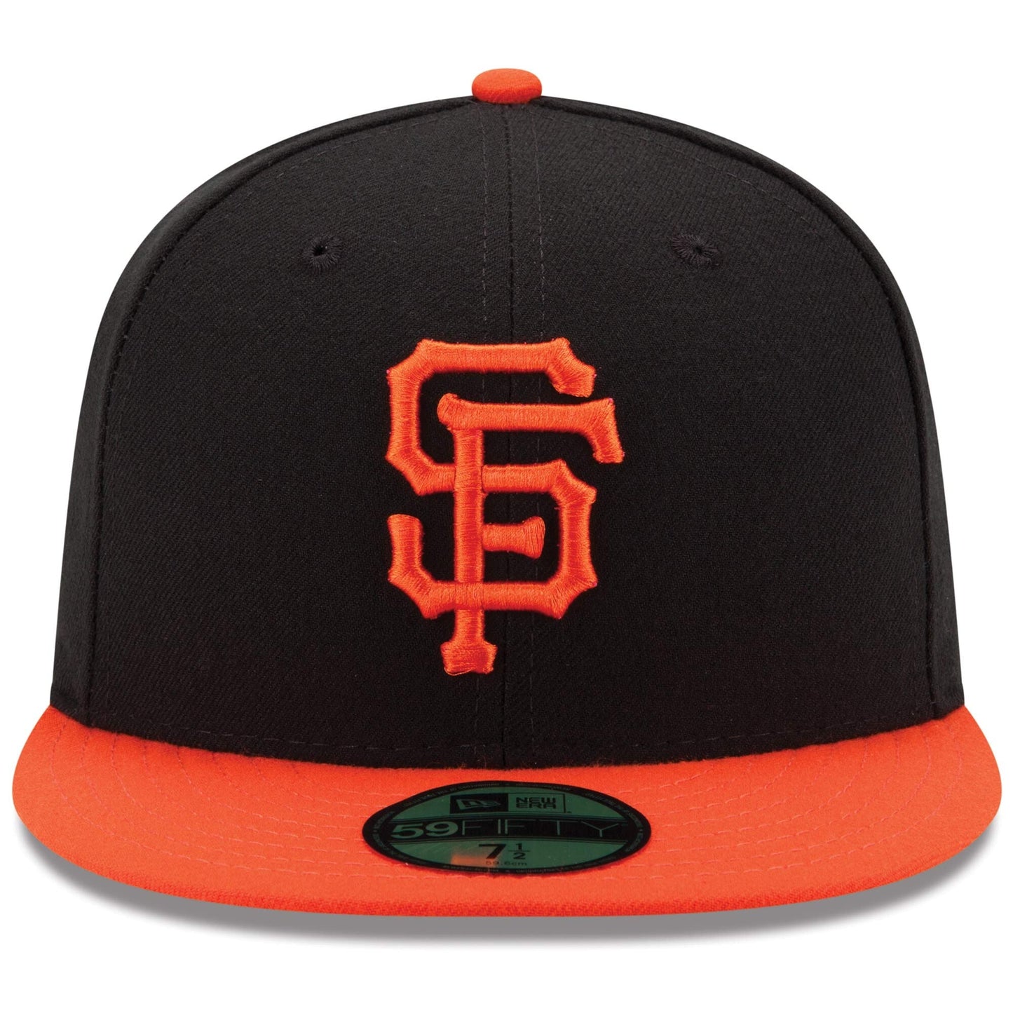 Men's San Francisco Giants New Era Black/Orange Alternate Game Authentic Collection On-Field 59FIFTY Fitted Hat Official Team Hat Sports Fan Cap Official NFL Team Hat Football Fan Cap