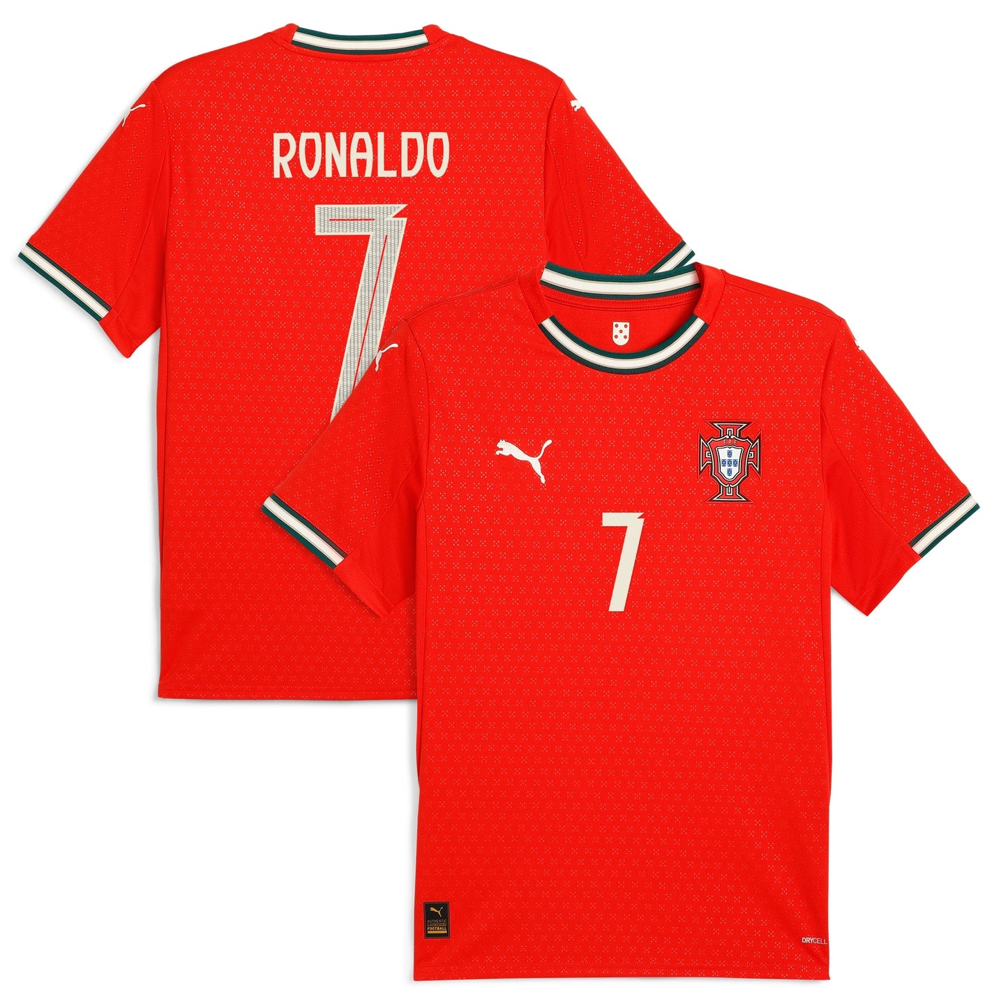 Cristiano Ronaldo Portugal National Team Puma 2025 Home Jersey - Red Official Team Jersey Sports Fan Apparel