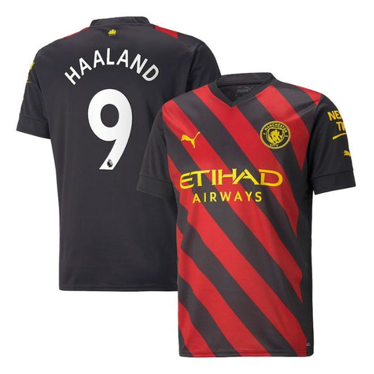 Erling Haaland Manchester City 2023 Puma Away Jersey Official Team Jersey Sports Fan Apparel