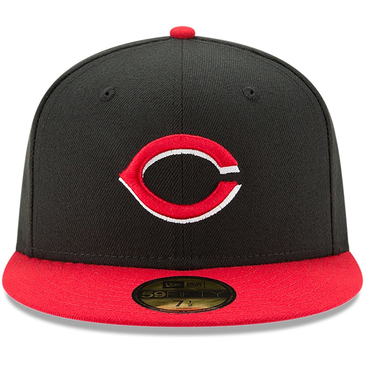 Men's Cincinnati Reds New Era Black/Red Alternate Authentic Collection On-Field 59FIFTY Fitted Hat Official Team Hat Sports Fan Cap Official NFL Team Hat Football Fan Cap