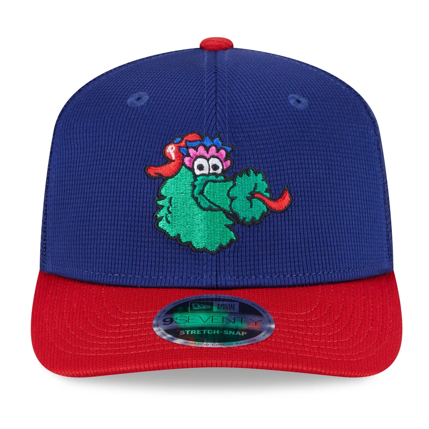 Philadelphia Phillies New Era Deep Blue/Red Batting Practice 9SEVENTY Trucker Hat Official Team Hat Sports Fan Cap Official NFL Team Hat Football Fan Cap