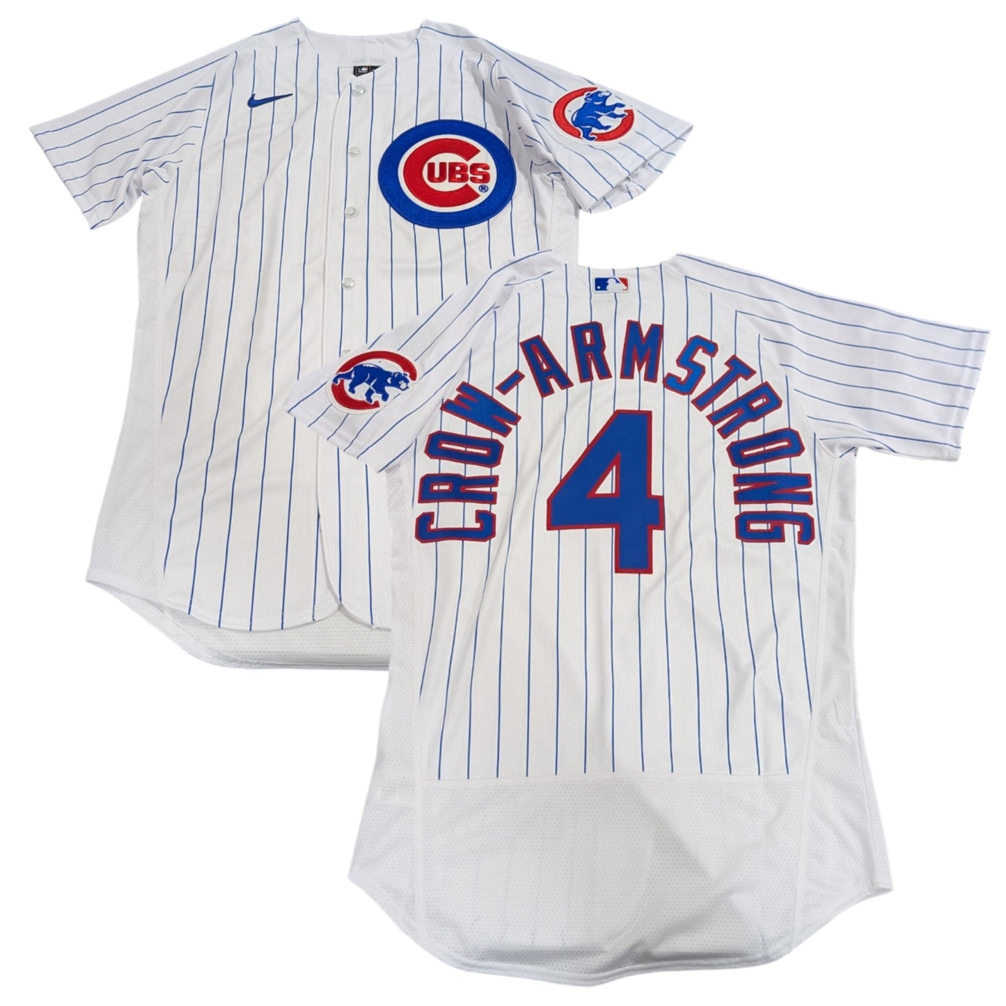 Men's Chicago Cubs Pete Crow-Armstrong Nike Home White Authentic Player Jersey Official Team Jersey Sports Fan Apparel Official NFL Team Jersey Football Fan Apparel