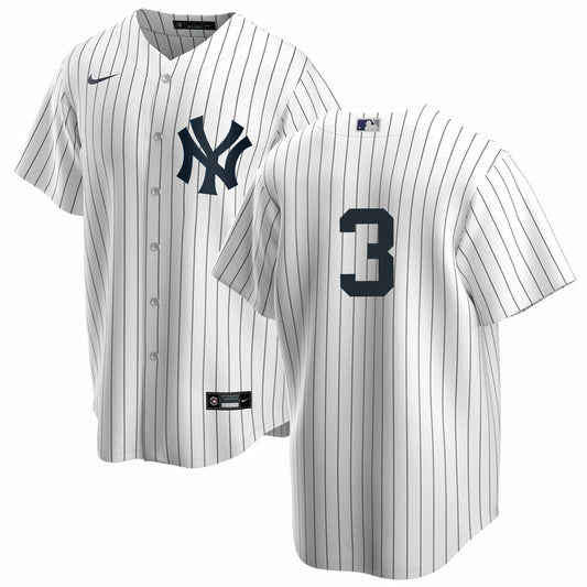 Men's Nike Babe Ruth #3 White New York Yankees Home Official Replica Player Jersey Official Team Jersey Sports Fan Apparel Official NFL Team Jersey Football Fan Apparel