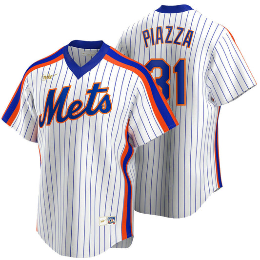 Men's Nike Mike Piazza New York Mets Cooperstown Collection Royal Pinstripe Replica Jersey Official Team Jersey Sports Fan Apparel Official NFL Team Jersey Football Fan Apparel