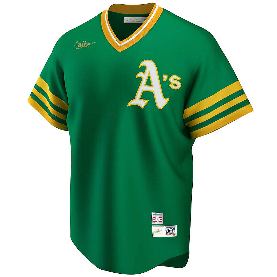 Reggie Jackson Oakland Athletics Nike Cooperstown Collection Player Jersey - Green Official Team Jersey Sports Fan Apparel Official NFL Team Jersey Football Fan Apparel