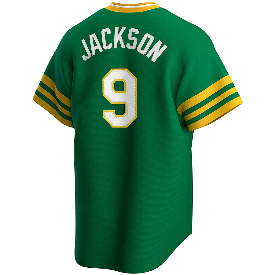 Reggie Jackson Oakland Athletics Nike Cooperstown Collection Player Jersey - Green Official Team Jersey Sports Fan Apparel Official NFL Team Jersey Football Fan Apparel