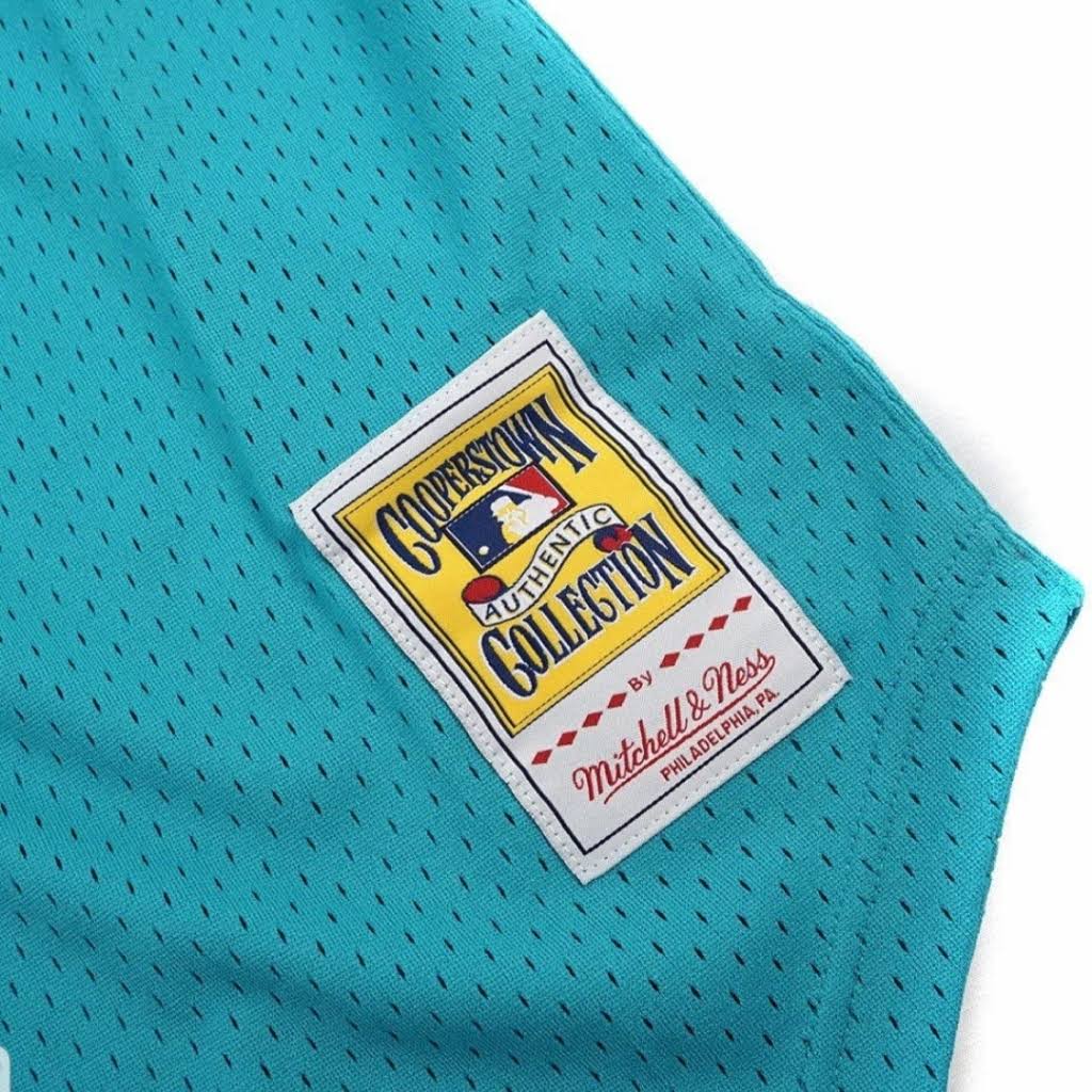 Men's Florida Marlins Andre Dawson 1995 Mitchell & Ness Teal Fashion Cooperstown Collection Mesh Batting Practice Jersey Official Team Jersey Sports Fan Apparel Official NFL Team Jersey Football Fan Apparel