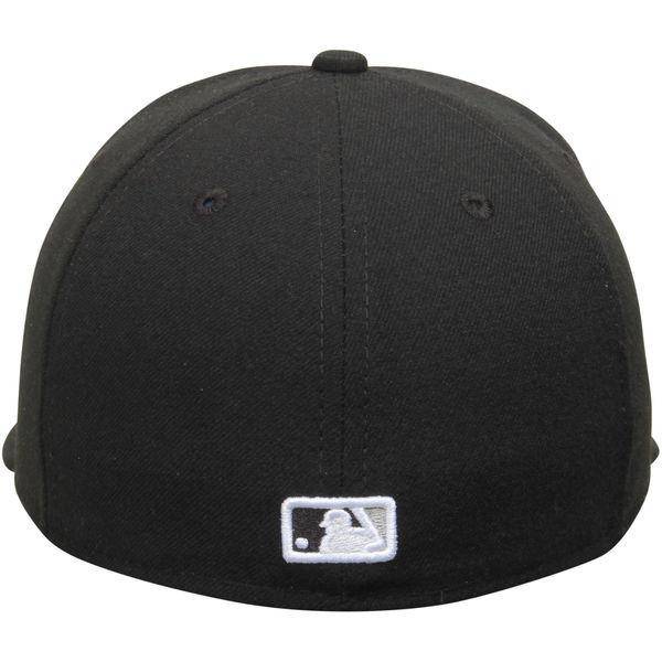 Men's Chicago White Sox New Era Black Game Authentic Collection On-Field 59FIFTY Fitted Hat Official Team Hat Sports Fan Cap Official NFL Team Hat Football Fan Cap