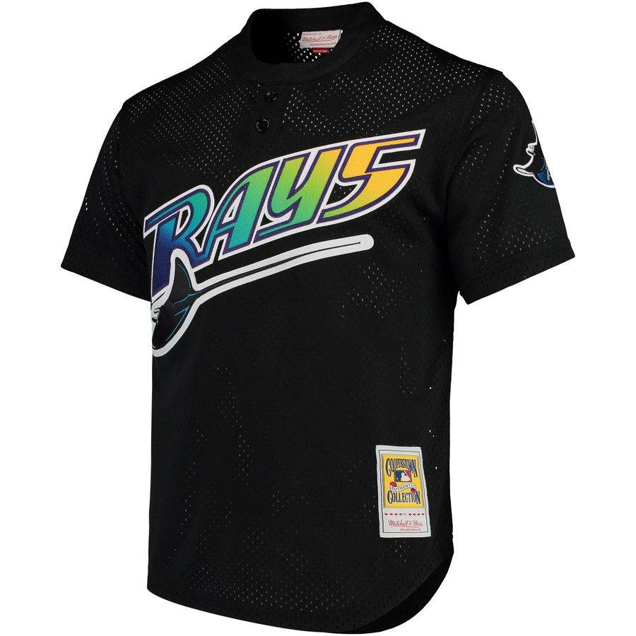 Men's Tampa Bay Devil Rays Wade Boggs Mitchell & Ness Black Cooperstown 1998 Mesh Batting Practice Jersey Official Team Jersey Sports Fan Apparel Official NFL Team Jersey Football Fan Apparel