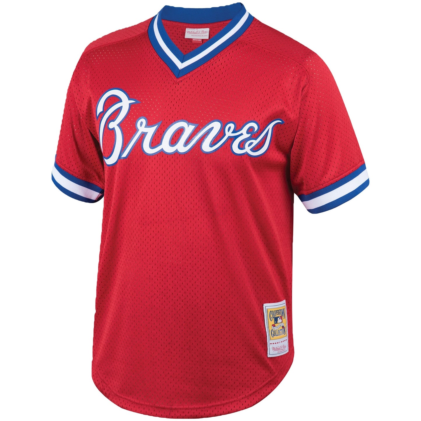 Men's Dale Murphy Atlanta Braves Mitchell & Ness Cooperstown Collection Authentic Batting Practice Jersey - Red Official Team Jersey Sports Fan Apparel Official NFL Team Jersey Football Fan Apparel