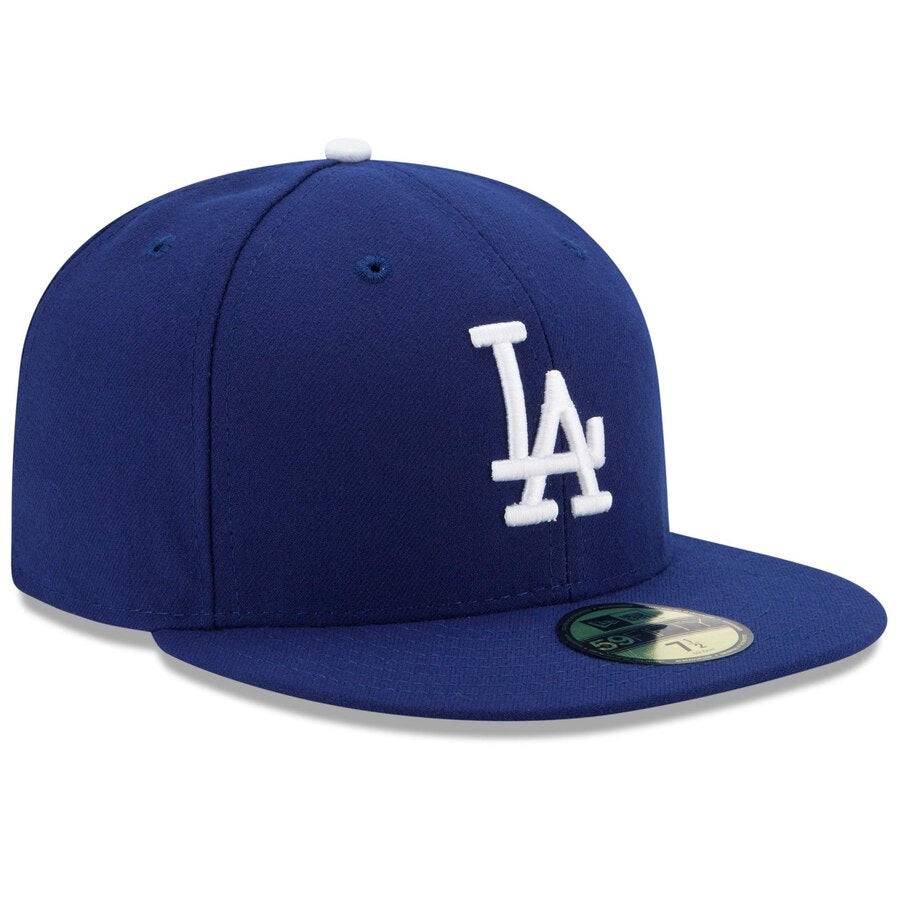 Men's Los Angeles Dodgers New Era Royal Authentic Collection On Field 59FIFTY Performance Fitted Hat Official Team Hat Sports Fan Cap Official NFL Team Hat Football Fan Cap