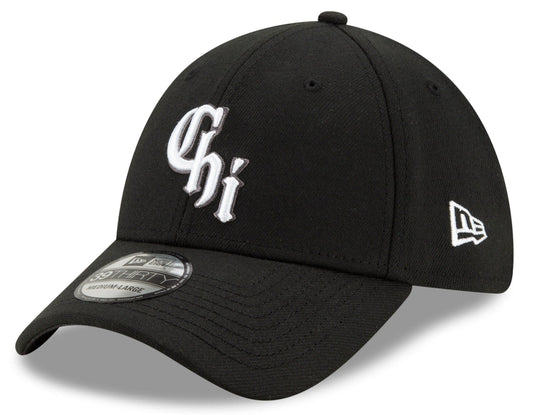 Men's Chicago White Sox New Era Black City Connect 39THIRTY Flex Hat Official Team Hat Sports Fan Cap Official NFL Team Hat Football Fan Cap