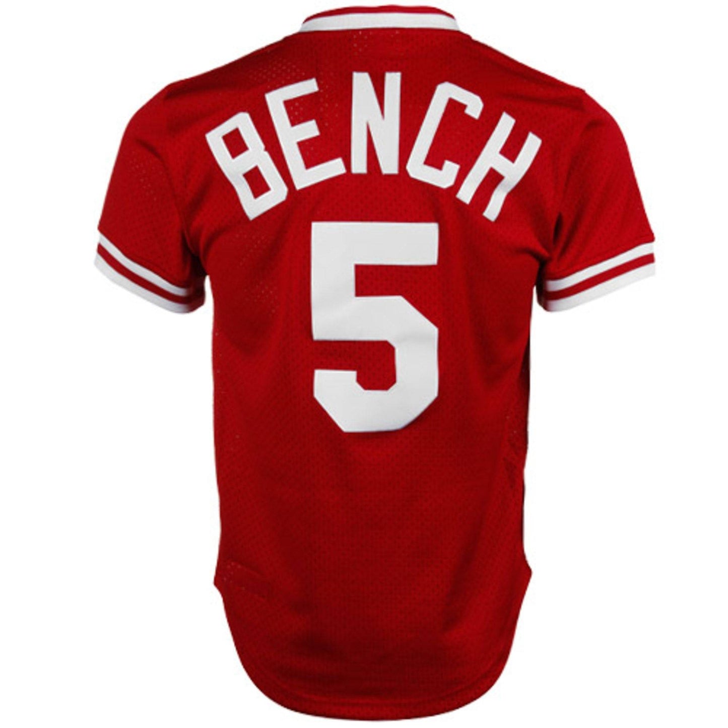 Men's Cincinnati Reds Johnny Bench Mitchell & Ness Red 1983 Authentic Cooperstown Collection Mesh Batting Practice Jersey Official Team Jersey Sports Fan Apparel Official NFL Team Jersey Football Fan Apparel