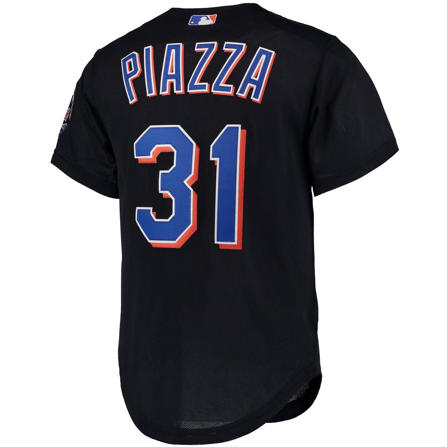 Men's New York Mets Mike Piazza Mitchell & Ness Black Cooperstown Collection Mesh Batting Practice Jersey Official Team Jersey Sports Fan Apparel Official NFL Team Jersey Football Fan Apparel