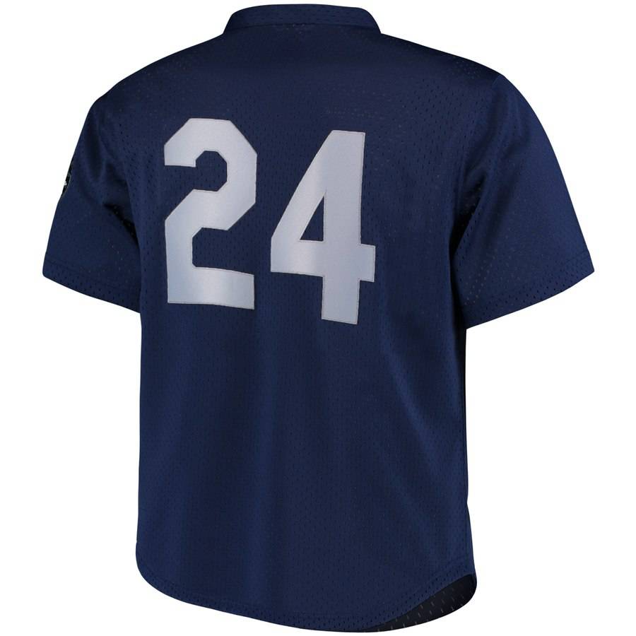 Men's Seattle Mariners Ken Griffey Jr. 1995 Mitchell & Ness Navy Cooperstown Collection Mesh Batting Practice Jersey Official Team Jersey Sports Fan Apparel Official NFL Team Jersey Football Fan Apparel