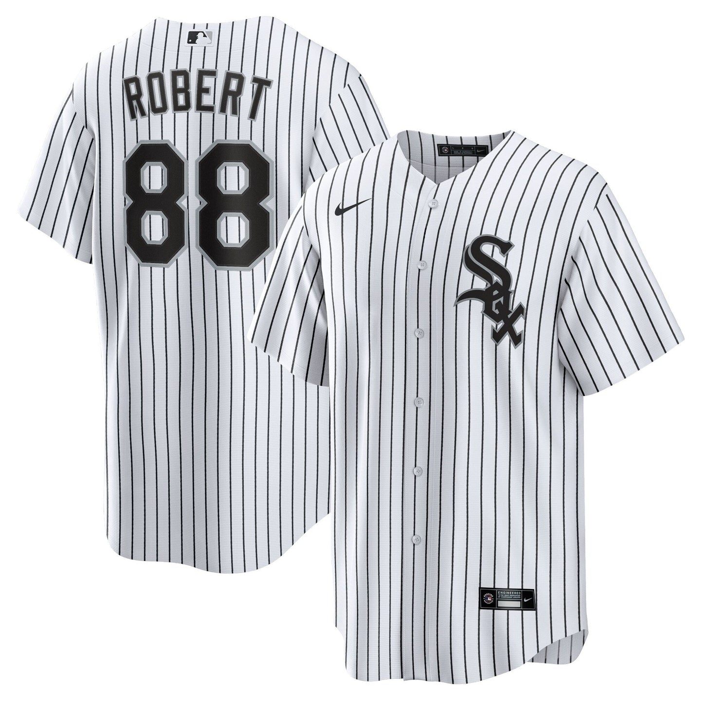Men's Chicago White Sox Luis Robert Nike White Replica Player Name Jersey Official Team Jersey Sports Fan Apparel Official NFL Team Jersey Football Fan Apparel