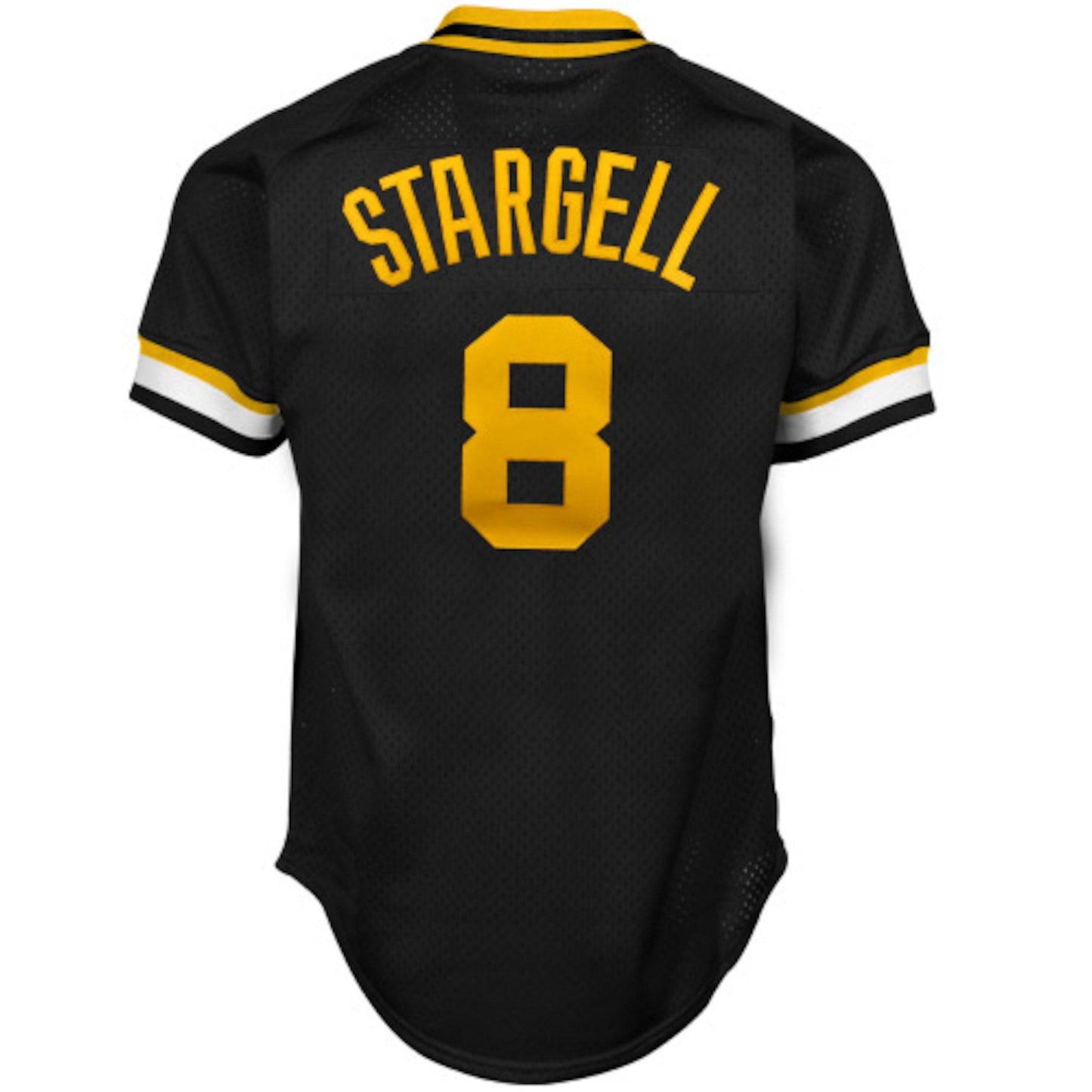 Men's Pittsburgh Pirates Willie Stargell Mitchell & Ness Black 1982 Authentic Cooperstown Collection Mesh Batting Practice Jersey Official Team Jersey Sports Fan Apparel Official NFL Team Jersey Football Fan Apparel