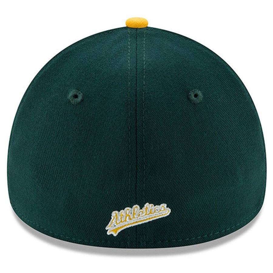Men's Oakland Athletics New Era Green/Yellow MLB Team Classic 39THIRTY Flex Hat Official Team Hat Sports Fan Cap Official NFL Team Hat Football Fan Cap