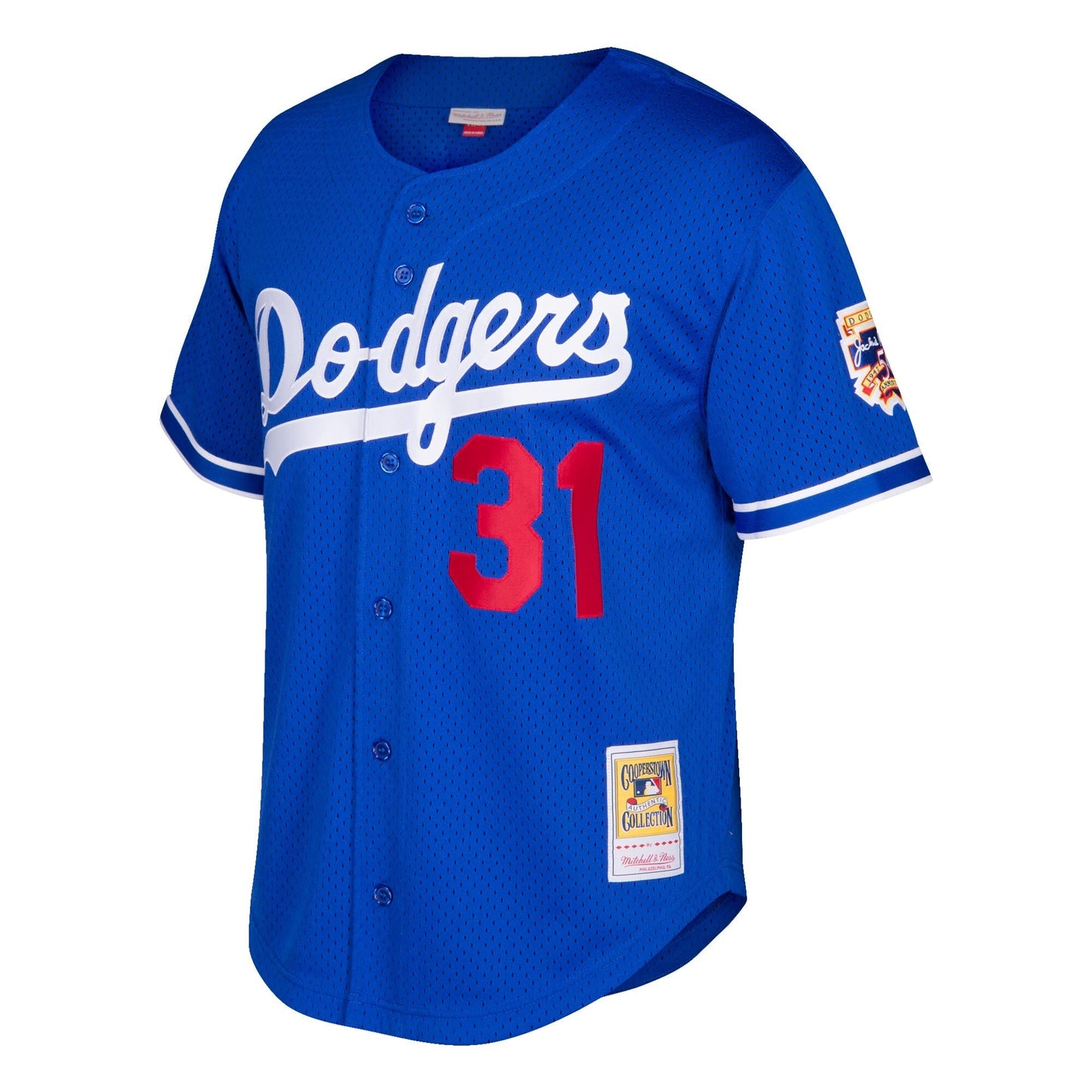 Youth Los Angeles Dodgers Mike Piazza Mitchell & Ness Blue Cooperstown Collection Batting Practice Jersey Official Team Jersey Sports Fan Apparel Official NFL Team Jersey Football Fan Apparel
