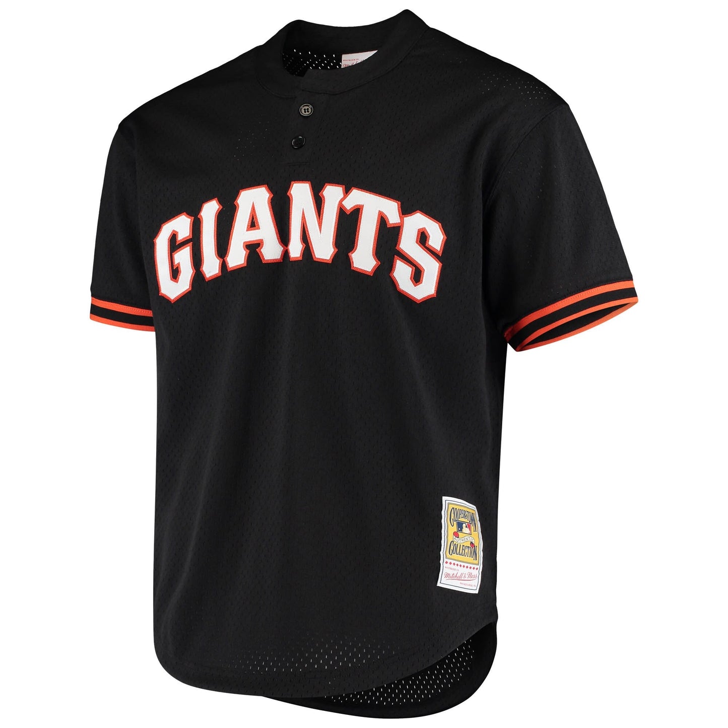 Men's San Francisco Giants Matt Williams Mitchell & Ness Black Cooperstown Collection Mesh Batting Practice Jersey Official Team Jersey Sports Fan Apparel Official NFL Team Jersey Football Fan Apparel