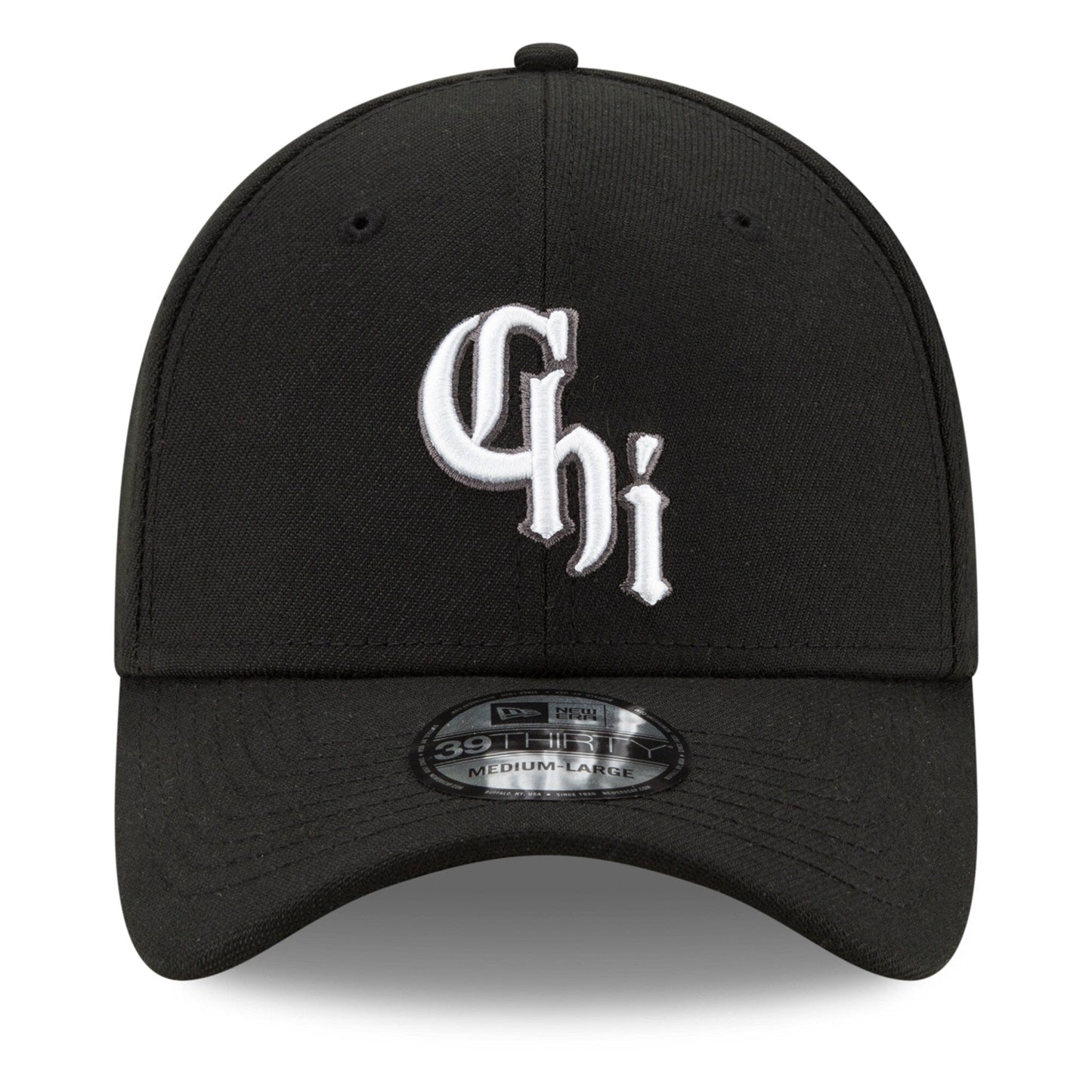 Men's Chicago White Sox New Era Black City Connect 39THIRTY Flex Hat Official Team Hat Sports Fan Cap Official NFL Team Hat Football Fan Cap