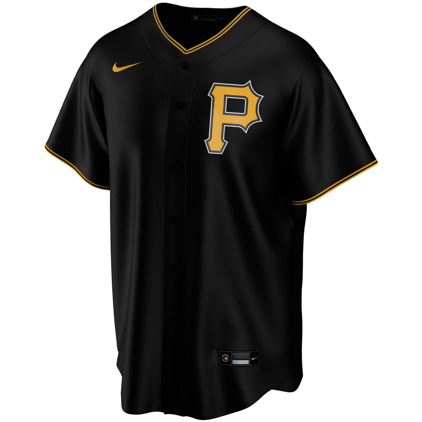 Men's Pittsburgh Pirates Nike Black Alternate Replica Team Jersey Official Team Jersey Sports Fan Apparel Official NFL Team Jersey Football Fan Apparel