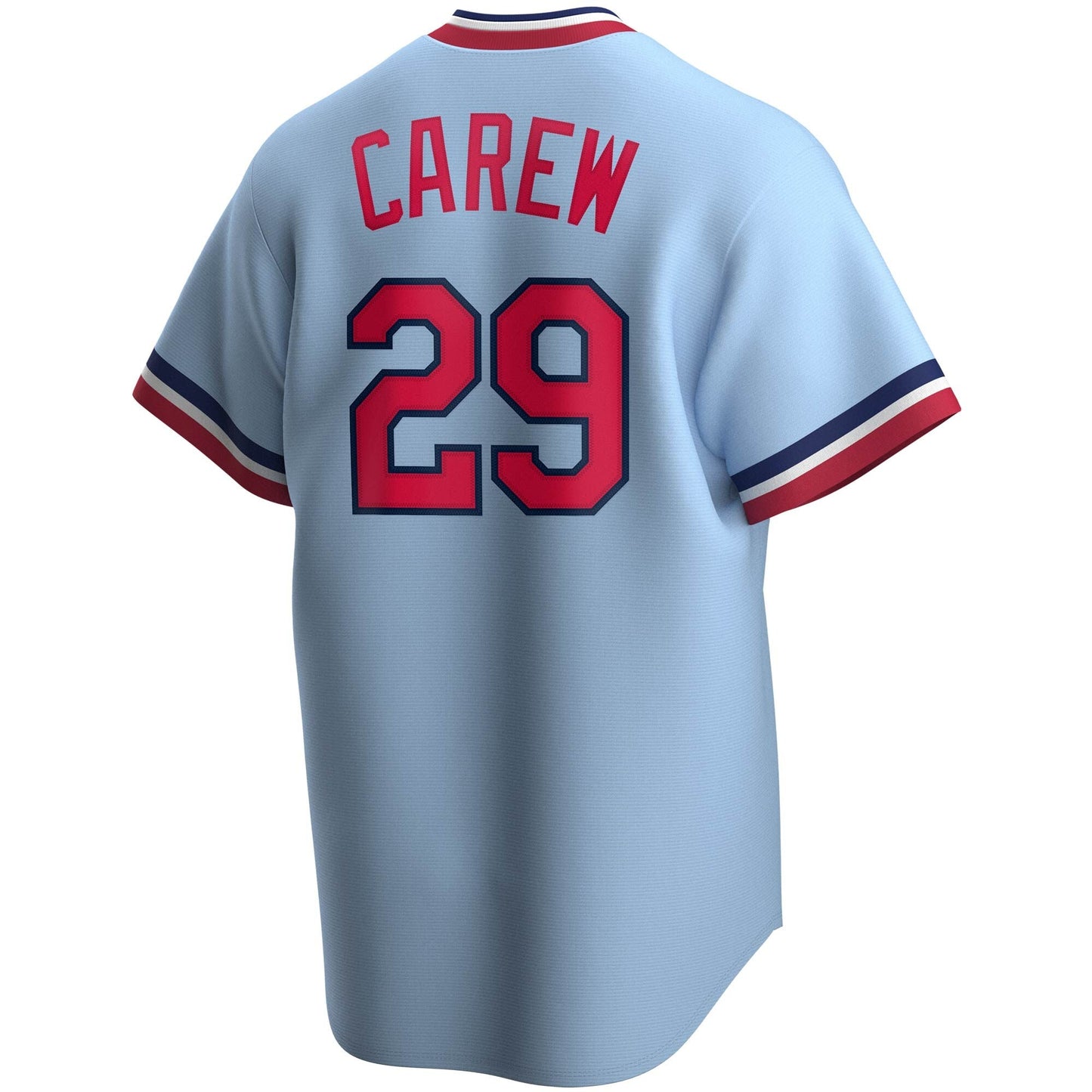 Men's Nike Rod Carew Blue Cooperstown Collection Player Jersey Official Team Jersey Sports Fan Apparel Official NFL Team Jersey Football Fan Apparel