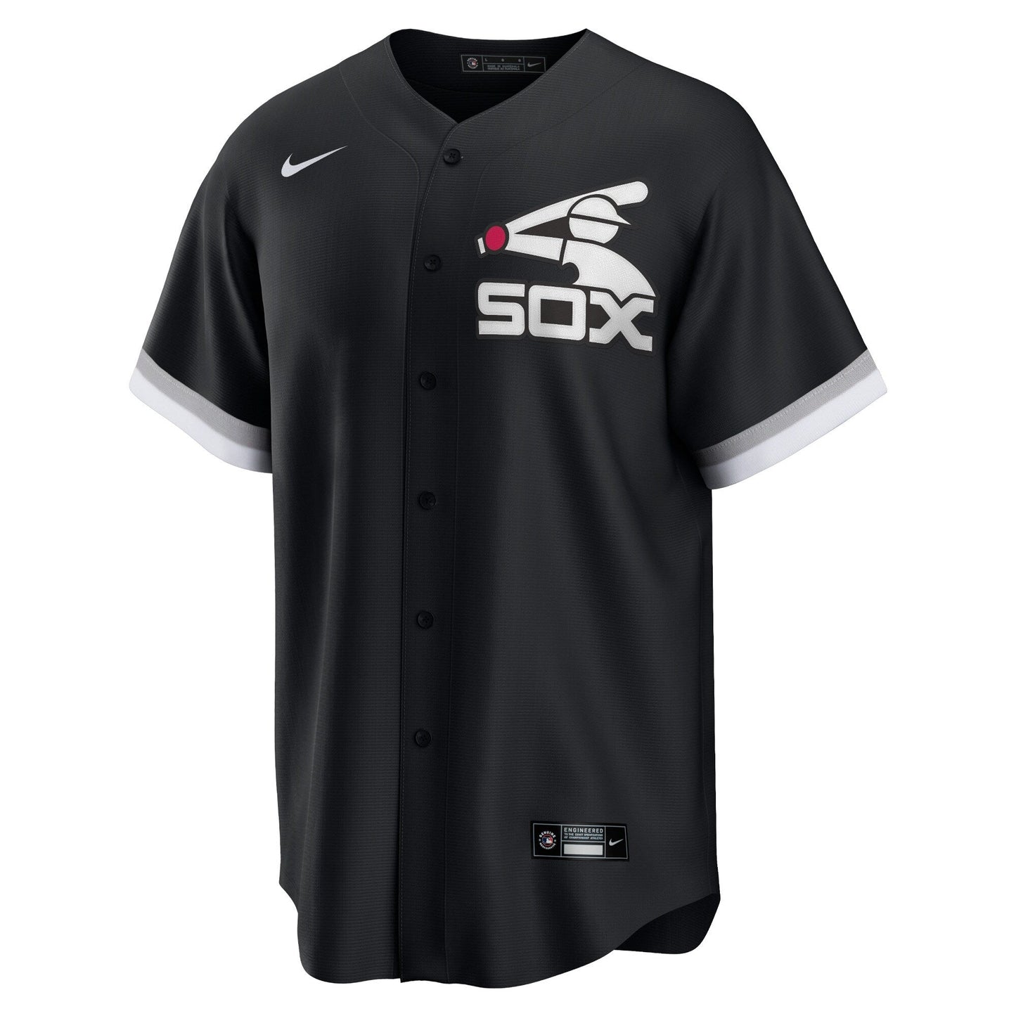 Men's Chicago White Sox Nike Batterman Replica Team Jersey - Black Official Team Jersey Sports Fan Apparel Official NFL Team Jersey Football Fan Apparel