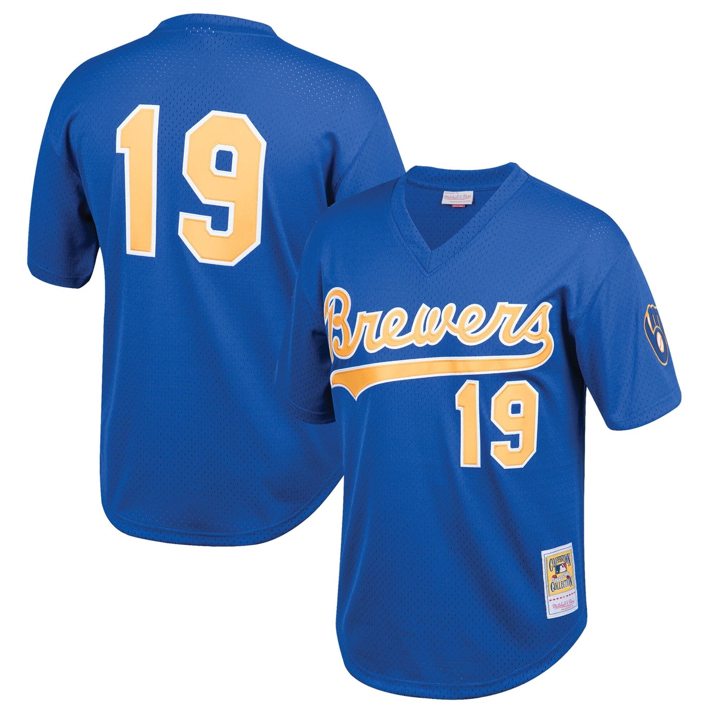 Youth Milwaukee Brewers Robin Yount Mitchell & Ness Royal Cooperstown Collection Mesh Batting Practice Jersey Official Team Jersey Sports Fan Apparel Official NFL Team Jersey Football Fan Apparel
