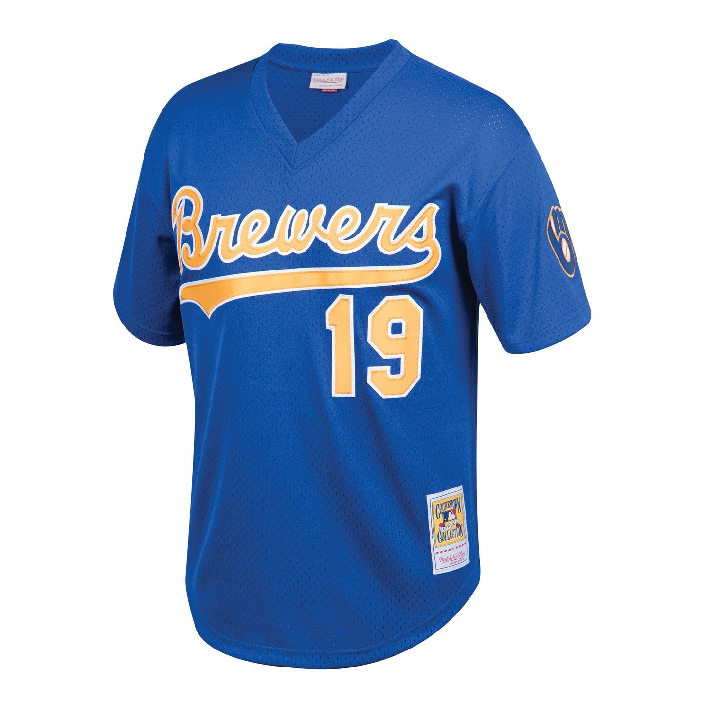 Youth Milwaukee Brewers Robin Yount Mitchell & Ness Royal Cooperstown Collection Mesh Batting Practice Jersey Official Team Jersey Sports Fan Apparel Official NFL Team Jersey Football Fan Apparel