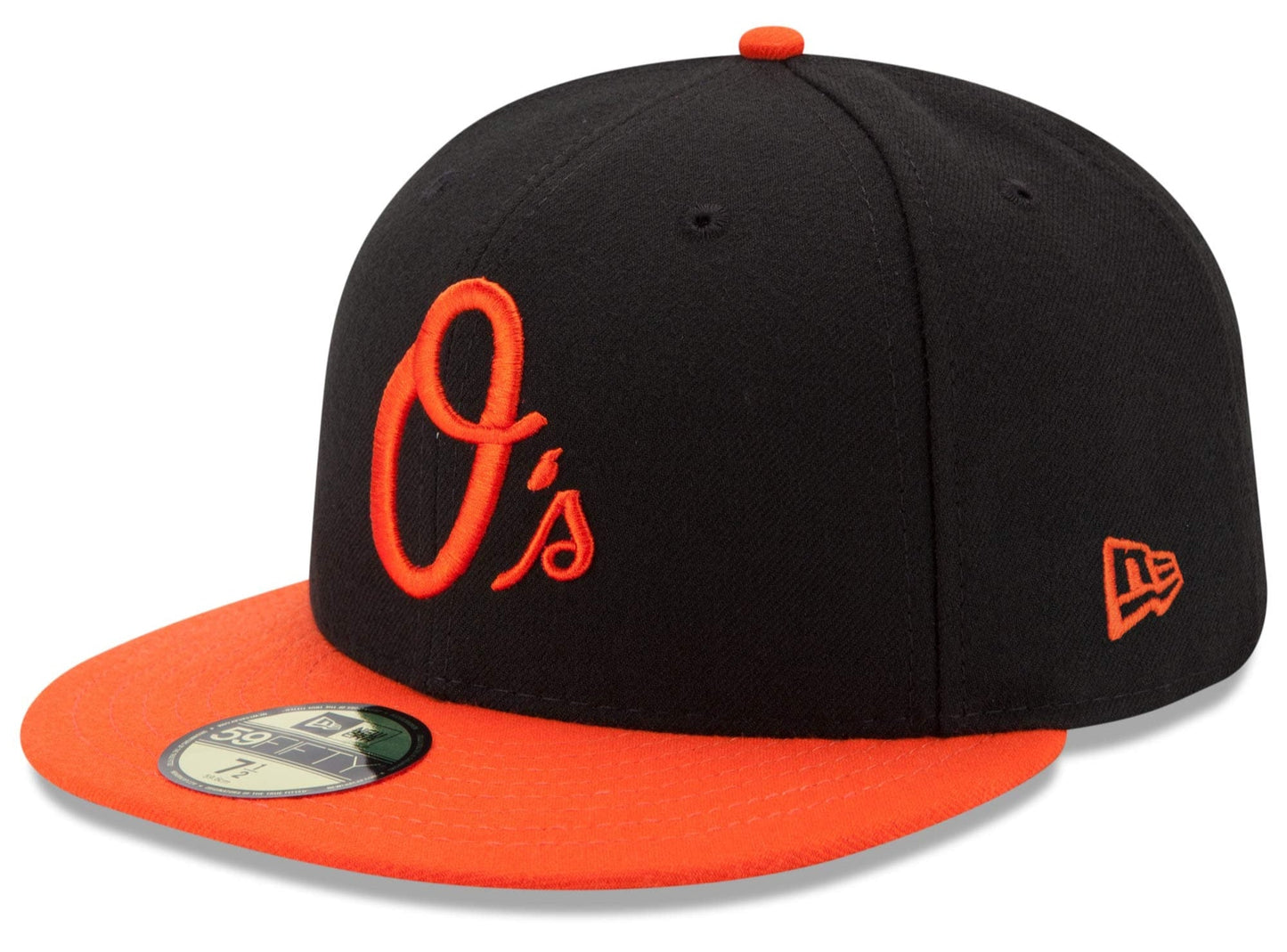 Men's Baltimore Orioles New Era Black/Orange Alternate Authentic Collection On Field 59FIFTY Performance Fitted Hat Official Team Hat Sports Fan Cap Official NFL Team Hat Football Fan Cap