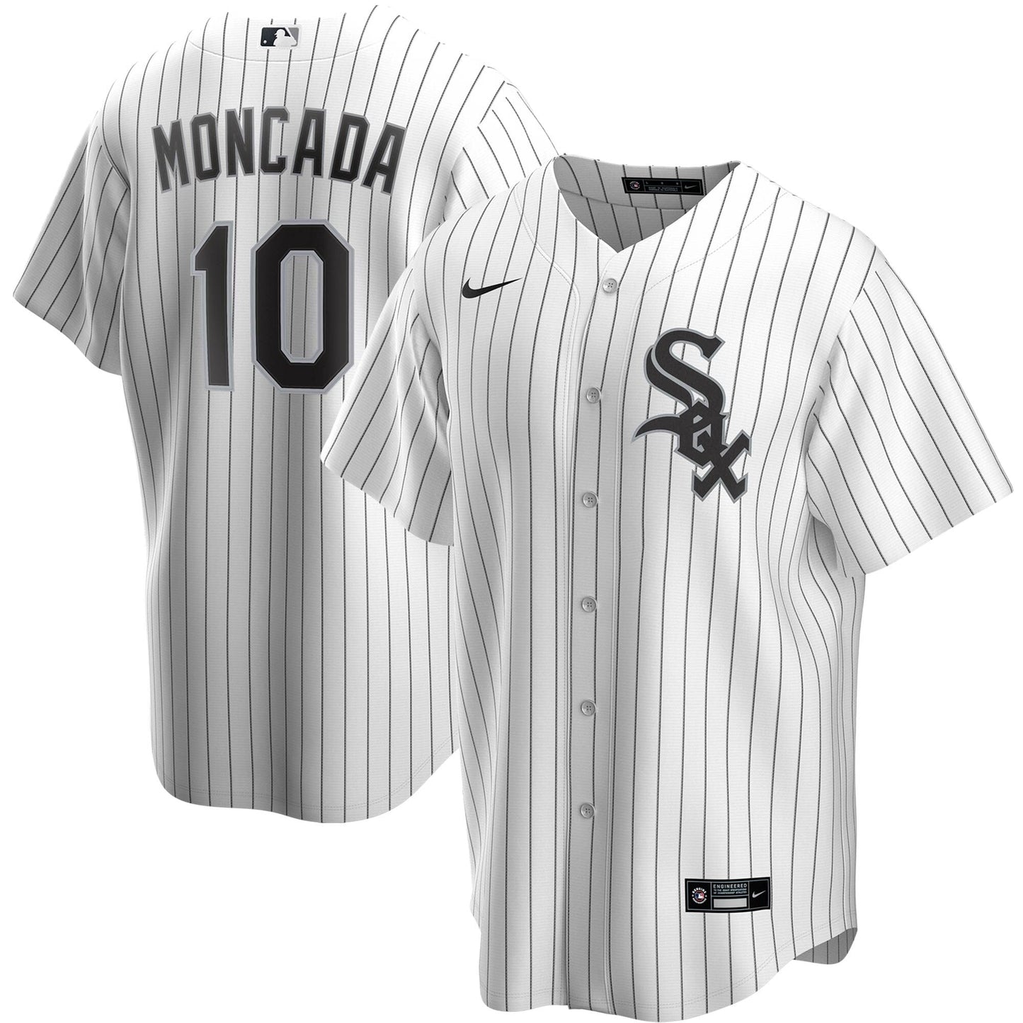 NIKE Men's Yoan Moncada Chicago White Sox White Home Replica Jersey Official Team Jersey Sports Fan Apparel Official NFL Team Jersey Football Fan Apparel