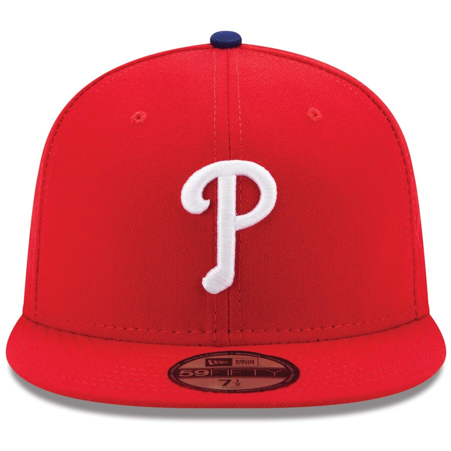 Men's Philadelphia Phillies Authentic Collection On-Field 59FIFTY Fitted Hat Official Team Hat Sports Fan Cap Official NFL Team Hat Football Fan Cap